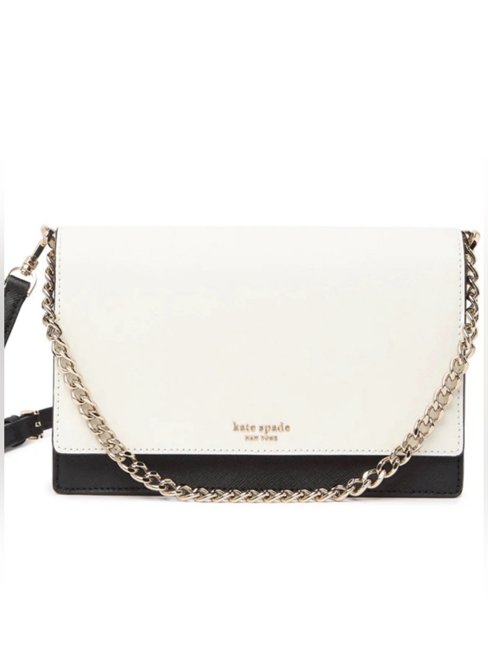 KATE SPADE ♠️ New York "Cameron"🖤COLOR BLOCK🤍CONVERTIBLE CROSSBODY BAG🌟EUC🌟